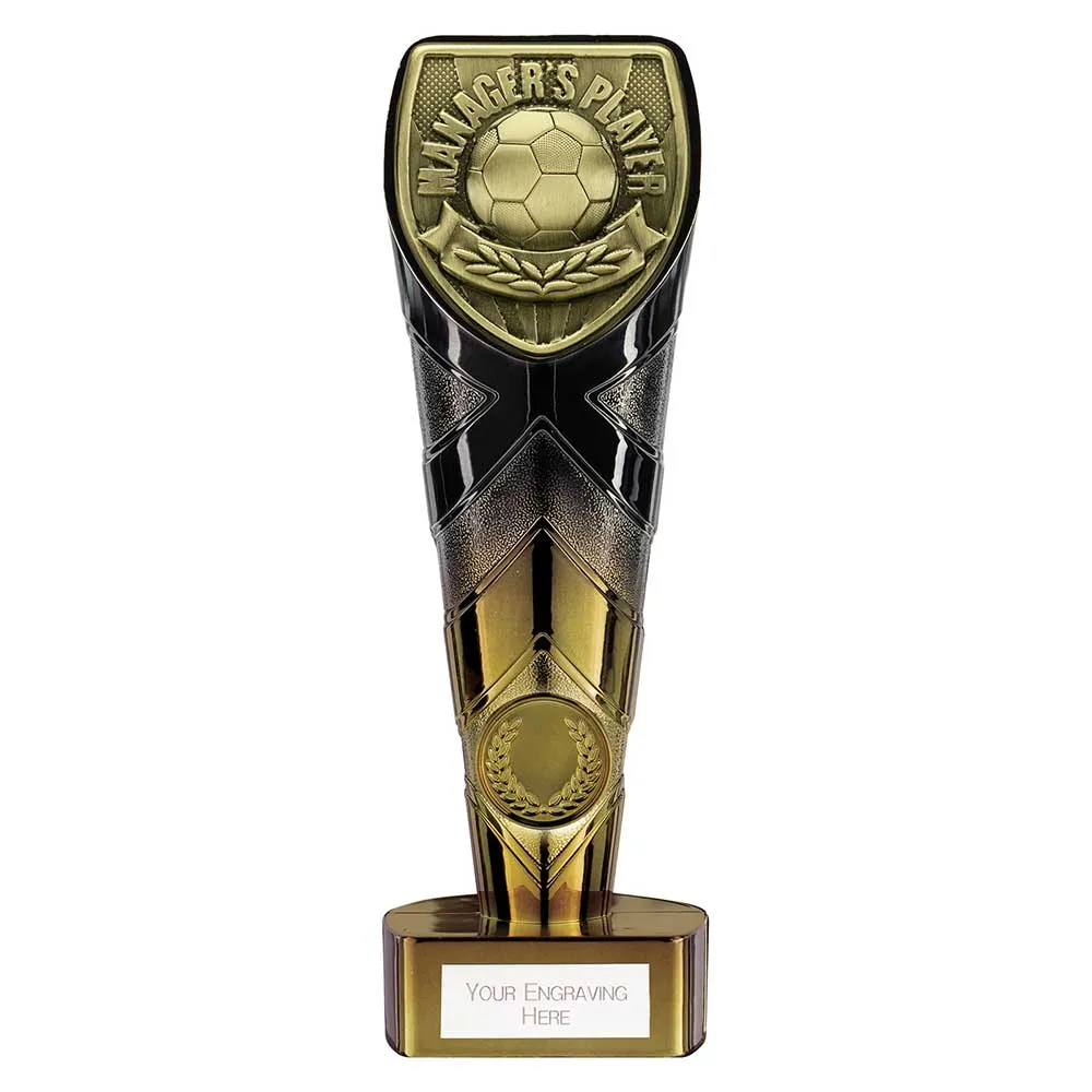 Fusion Cobra Managers Player Football Trophy (Black/Gold)