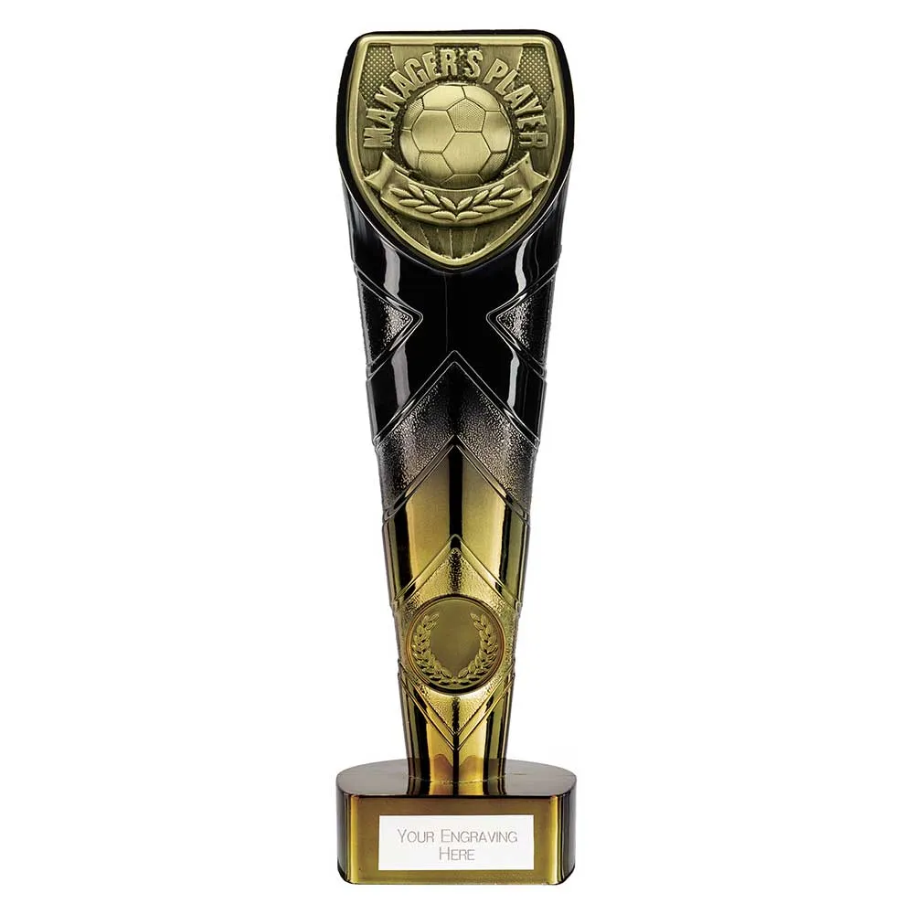 Fusion Cobra Managers Player Football Trophy (Black/Gold)