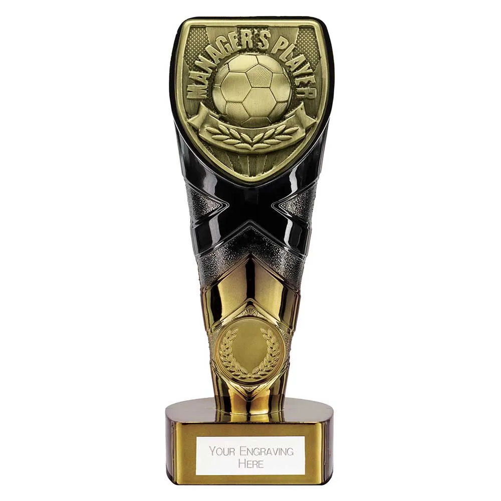 Fusion Cobra Managers Player Football Trophy (Black/Gold)