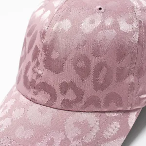 FWCAPT2126 - Satin Tonal Leopard Active Ponyflo Baseball Cap
