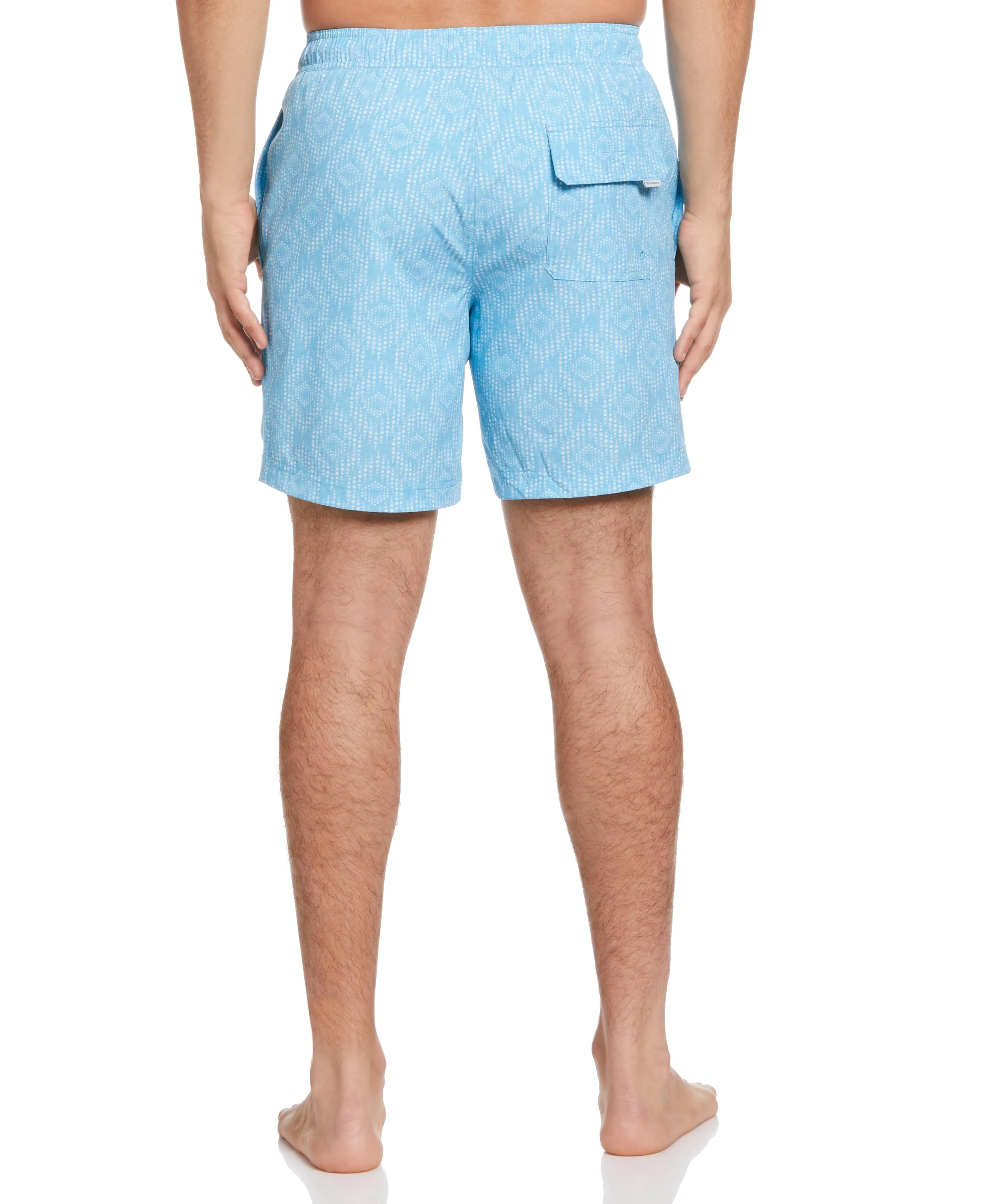 Geo Print 7" Swim Trunks