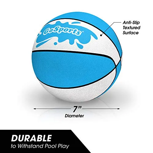 GoSports Water Basketballs 2 Pack | Choose Between Size 3 and Size 6 | Great for Swimming Pool Basketball Hoops