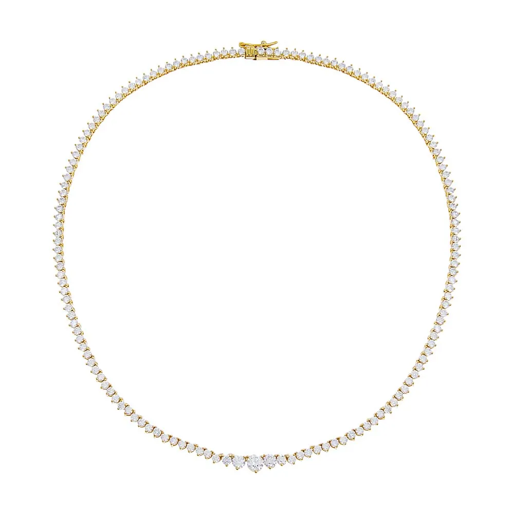 Graduated Tennis Necklace