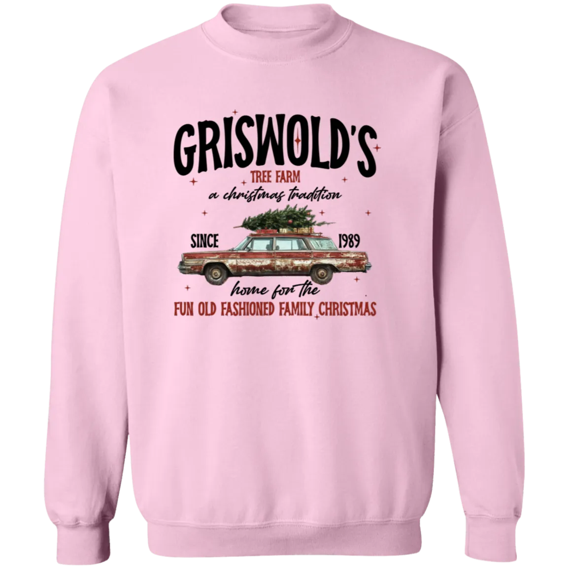 Griswold Christmas Tree Farm Gildan Crewneck Sweatshirt – Vintage Holiday Style!