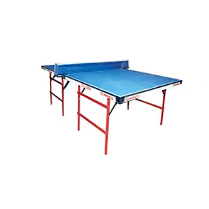 Gymnco Club Table Tennis Table Without Wheel (Laminated Top 18 mm) (Free TT Table Cover   2 TT Racket & 2 Balls)