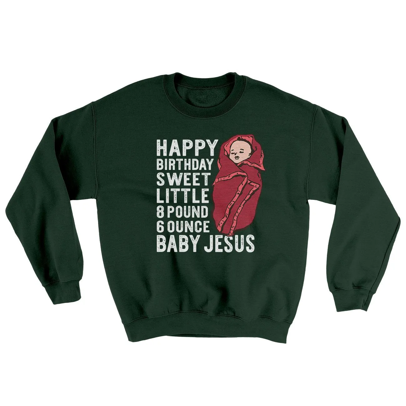 Happy Birthday Baby Jesus Funny Movie Men/Unisex Ugly Sweater
