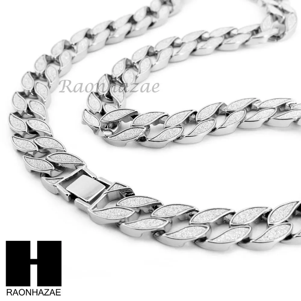 Hip Hop Cross Pendant 16" Choker 18" Tennis 30" Miami Cuban Chain 15S