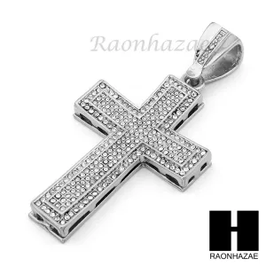 Hip Hop Cross Pendant 16" Choker 18" Tennis 30" Miami Cuban Chain 15S