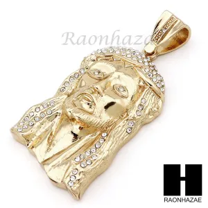 Hip Hop Jesus Pendant 16" Choker 18" Tennis 30" Miami Cuban Chain 26