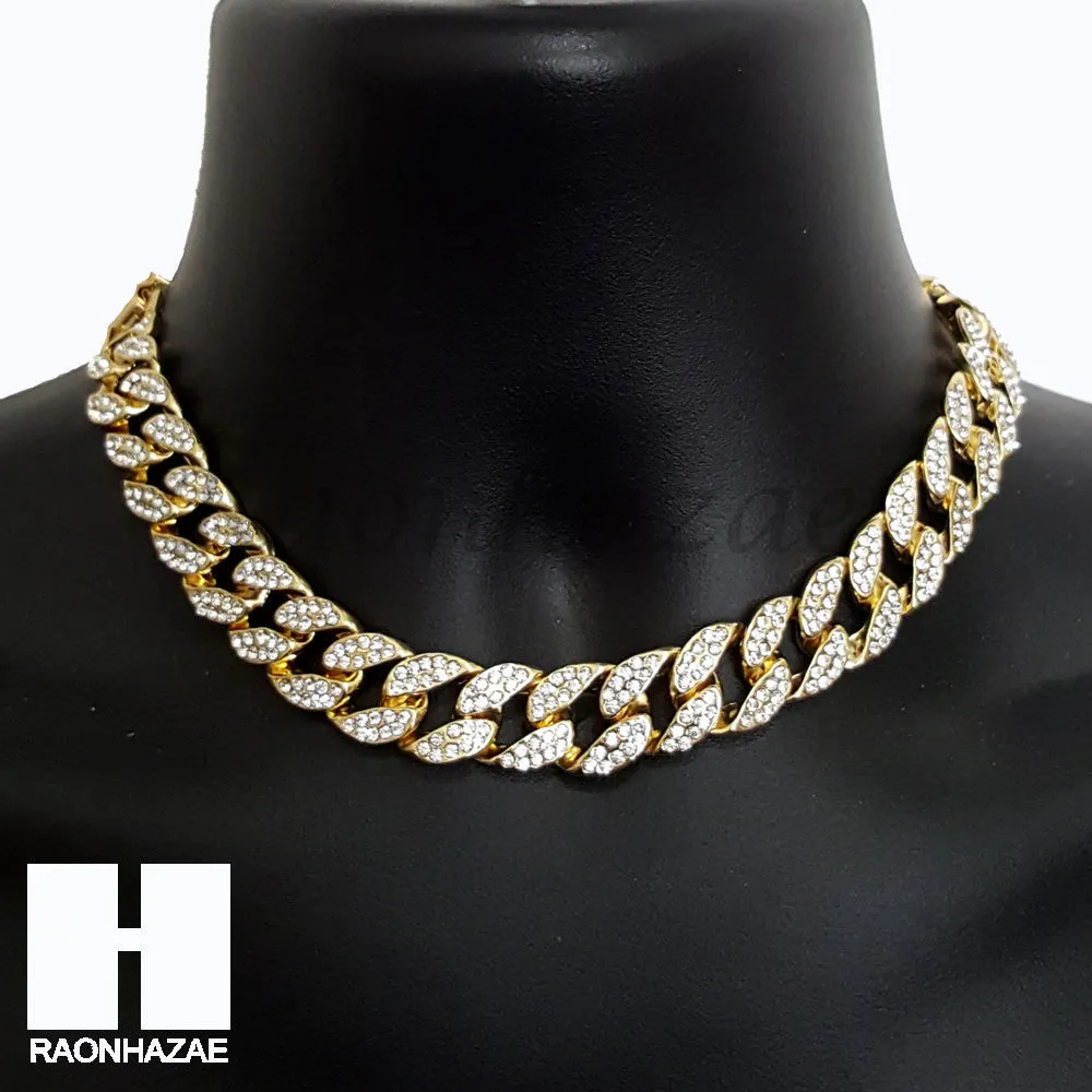Hip Hop Jesus Pendant 16" Choker 18" Tennis 30" Miami Cuban Chain 26