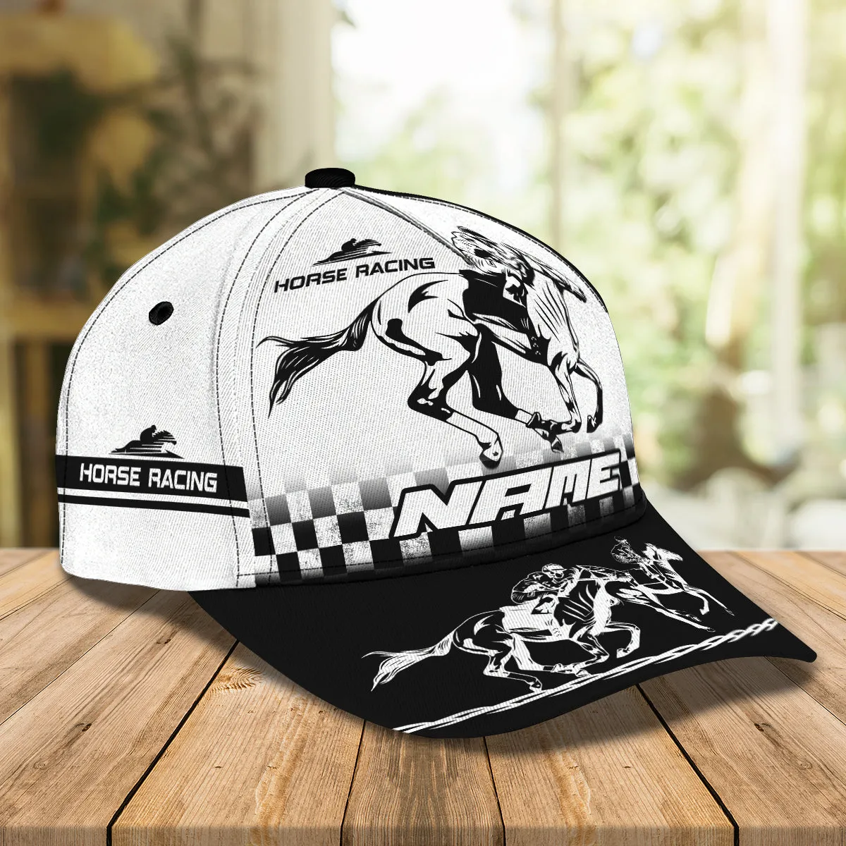Horse Racing- Personalized Name Cap -Loop- Hd98 124