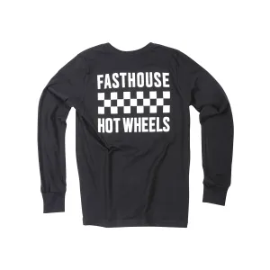 Hot Wheels Stacked Youth LS Tee - Black