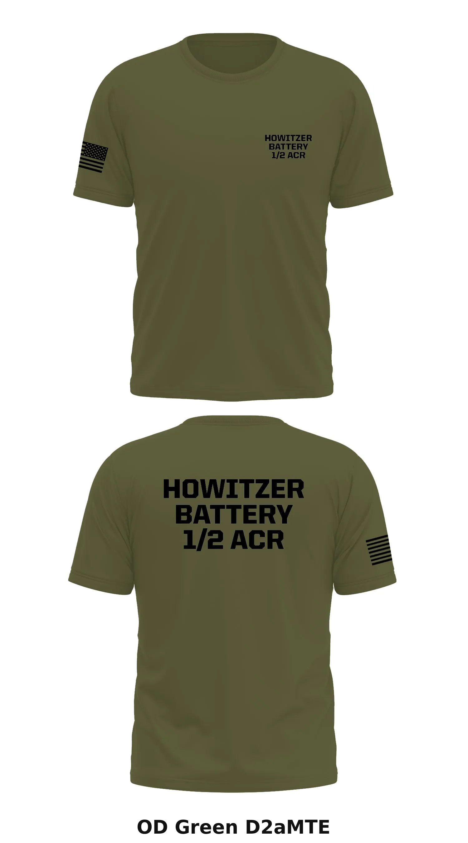 Howitzer Battery 1/2 ACR Store 1 Core Men's SS Performance Tee - D2aMTE