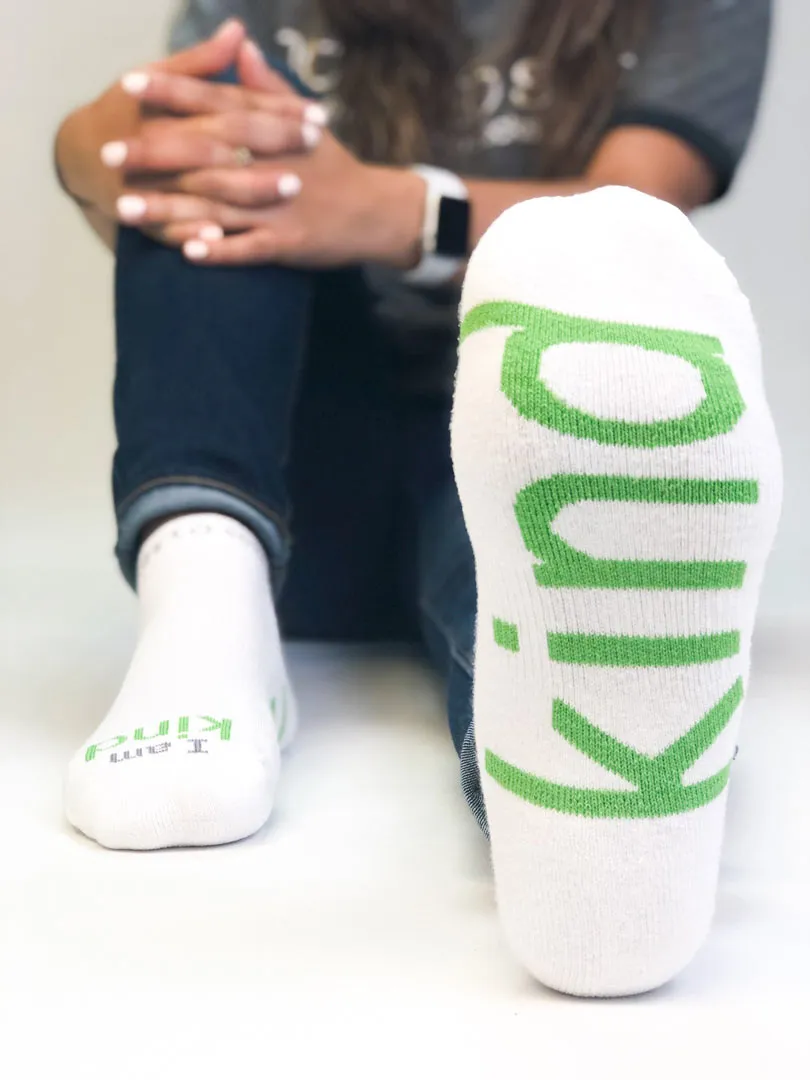 I am kind - white low-cut socks