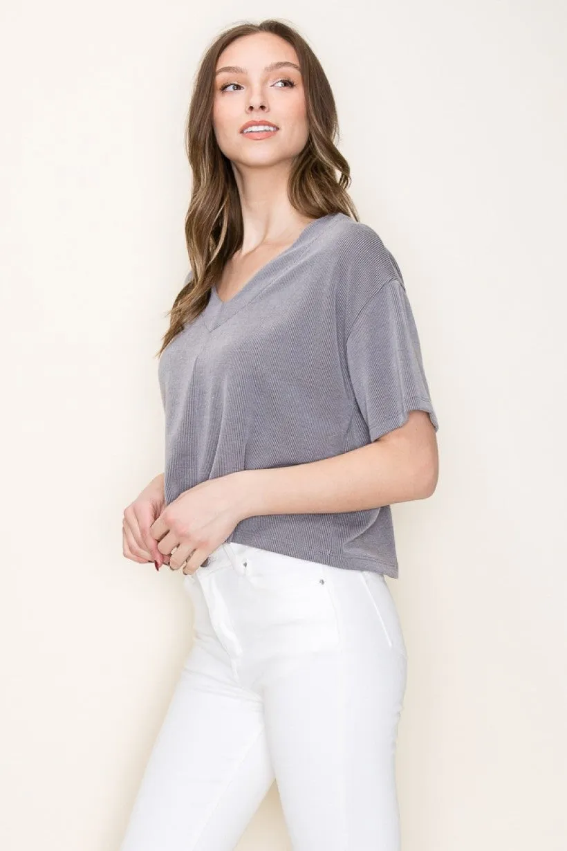 It Feels Right Ribbed Crop Top