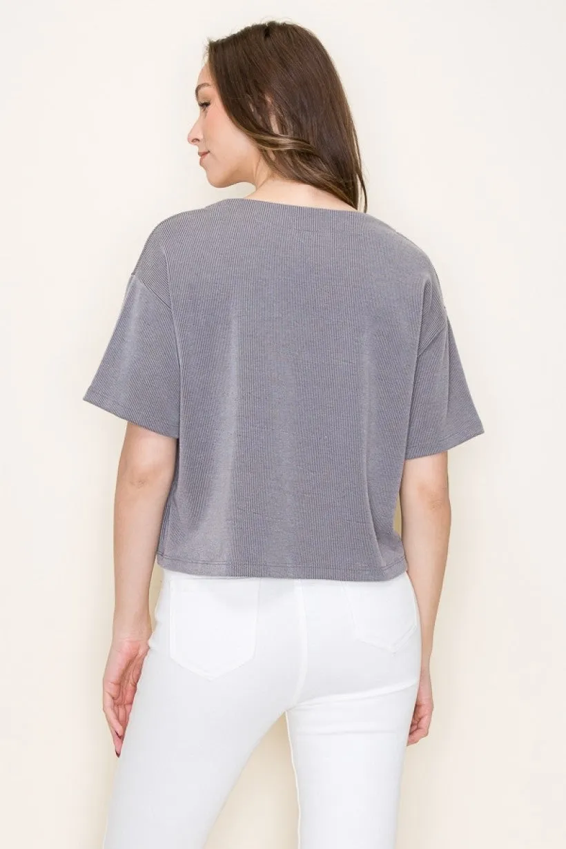 It Feels Right Ribbed Crop Top
