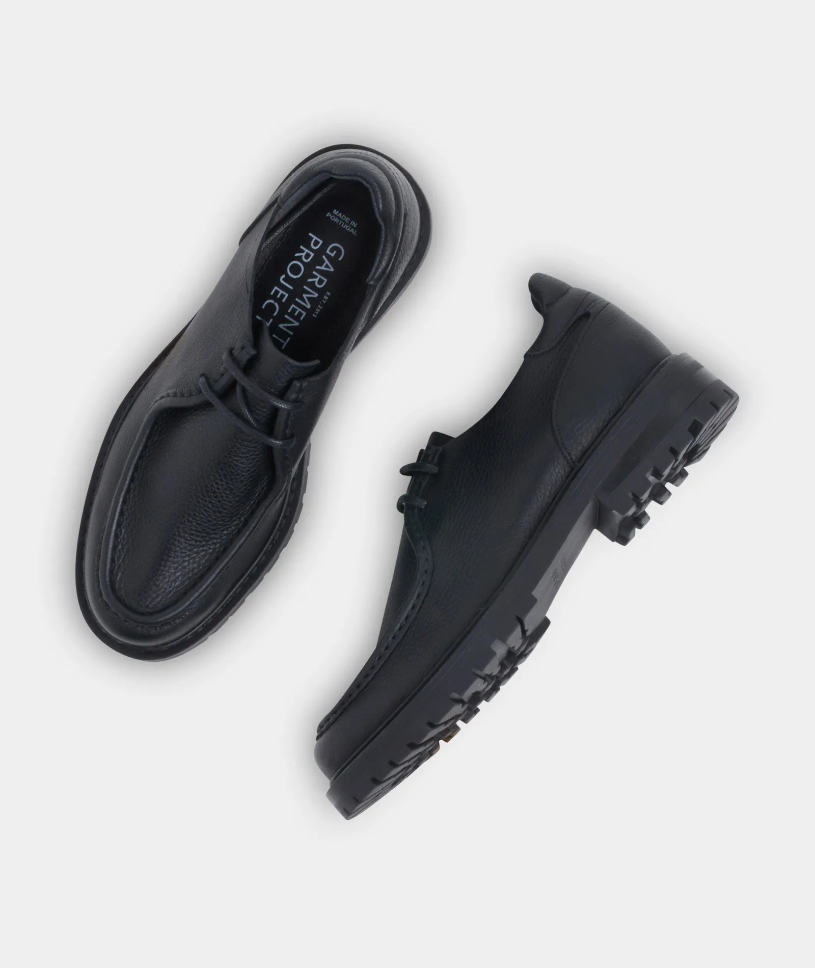 Jaz Low Top - Black Tumbled Leather