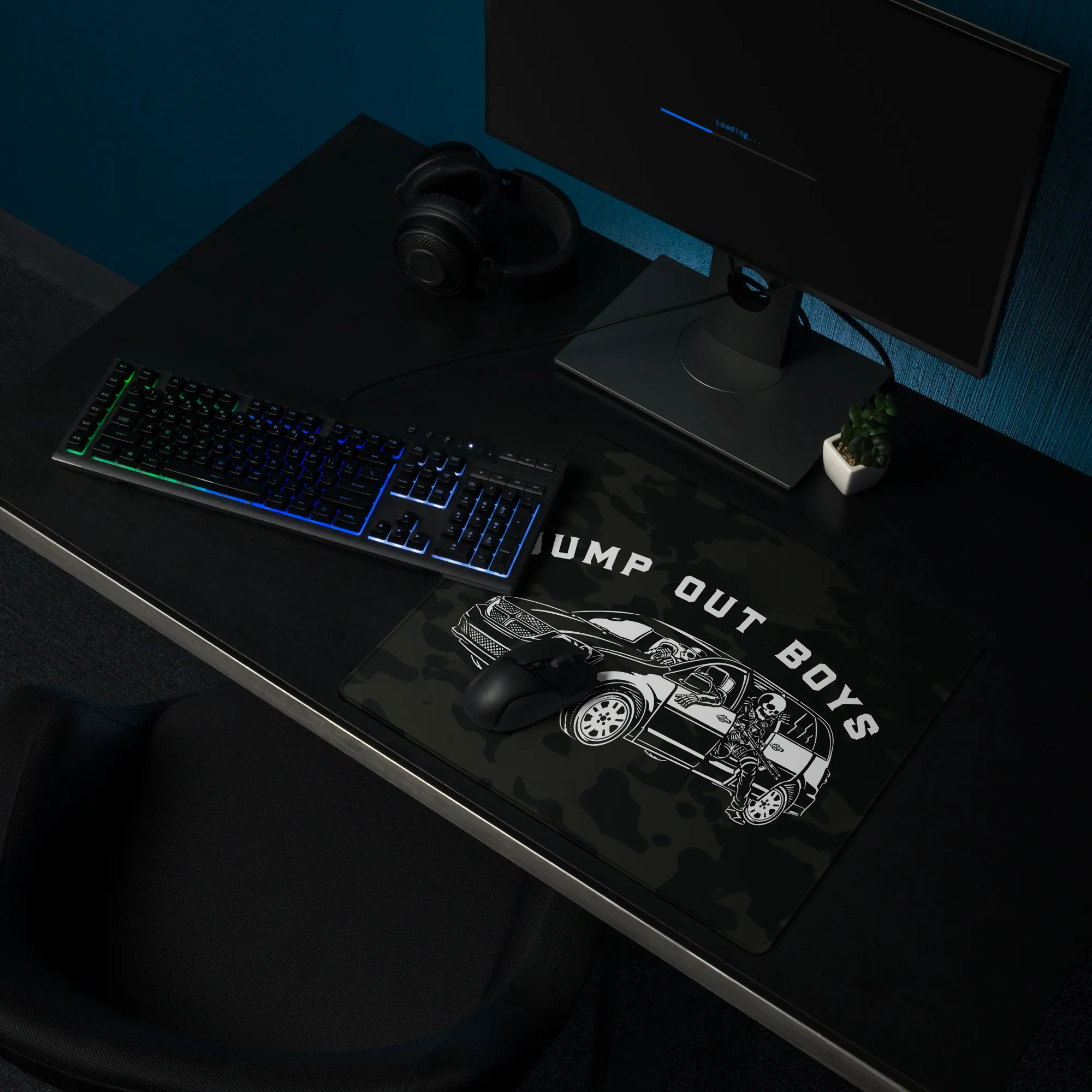 Jump Out Boys  Multi-Cam Black Desk Pad