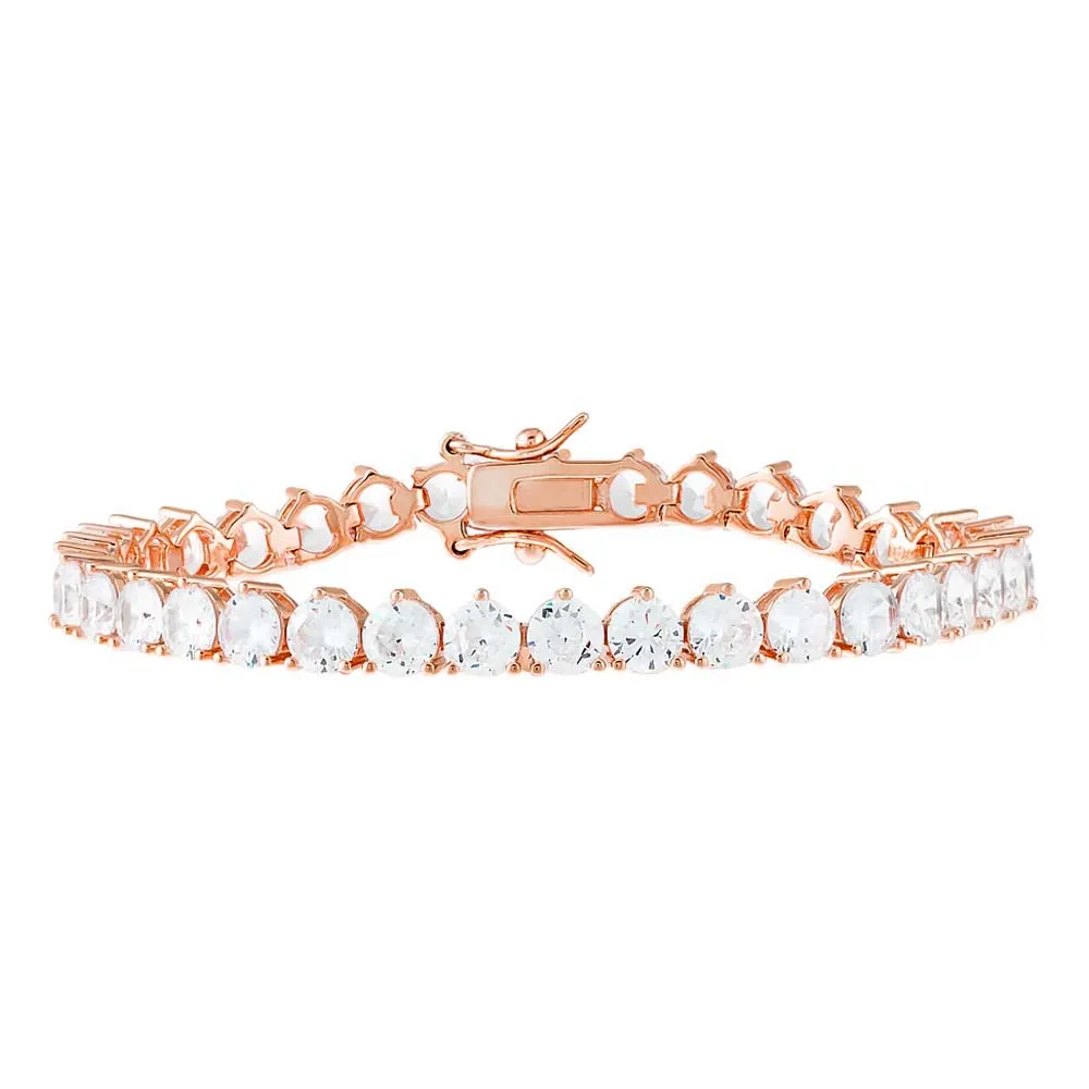 Large Three Prong Tennis Bracelet
