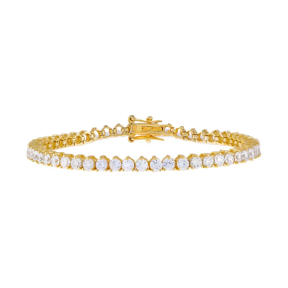 Large Three Prong Tennis Bracelet