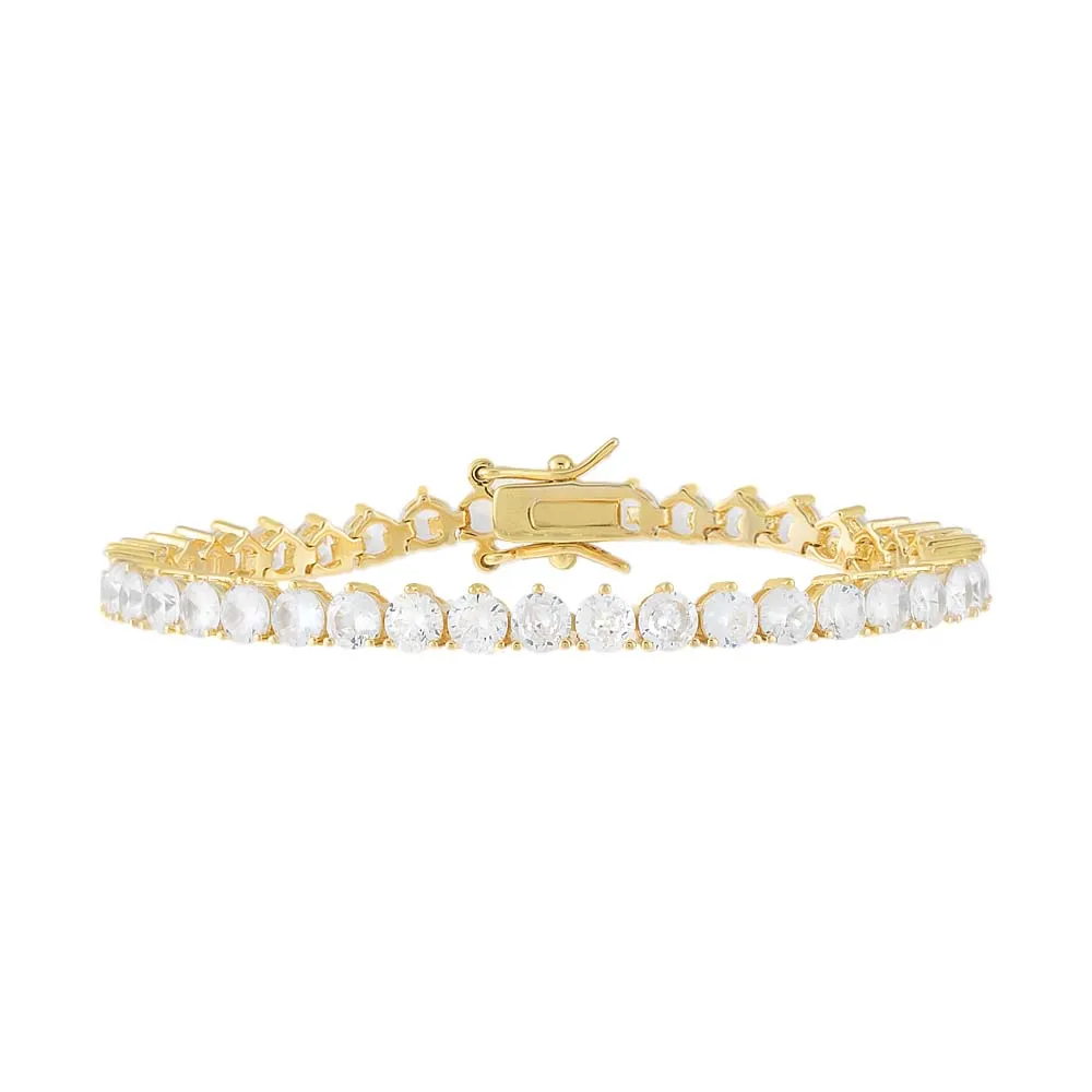 Large Three Prong Tennis Bracelet