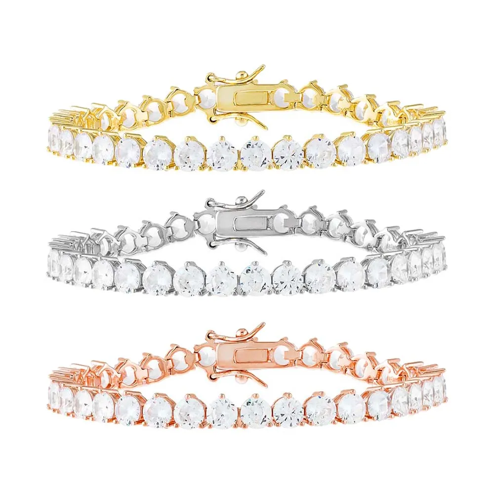 Large Three Prong Tennis Bracelet