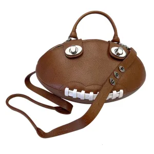 Leather Football Purse by The KC Collection