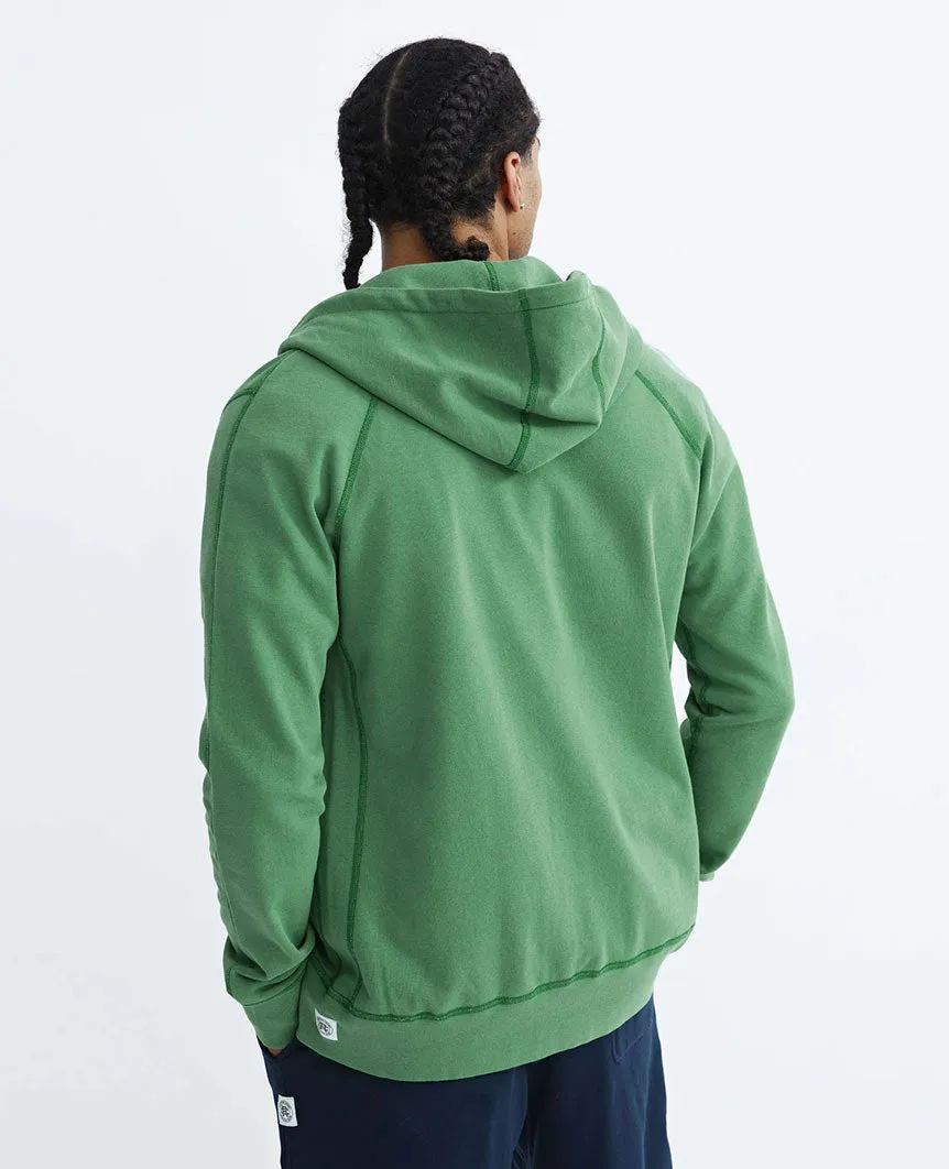 Lightweight Terry Full Zip Hoodie Jade