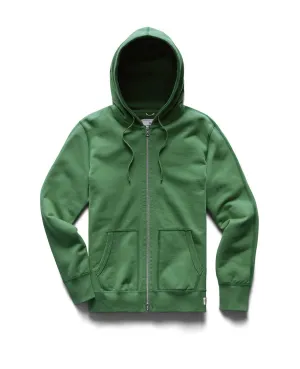 Lightweight Terry Full Zip Hoodie Jade