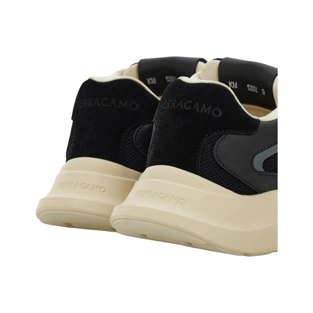 LOW TOP SNEAKER WITH GANICINI ORNAMENT BLACK