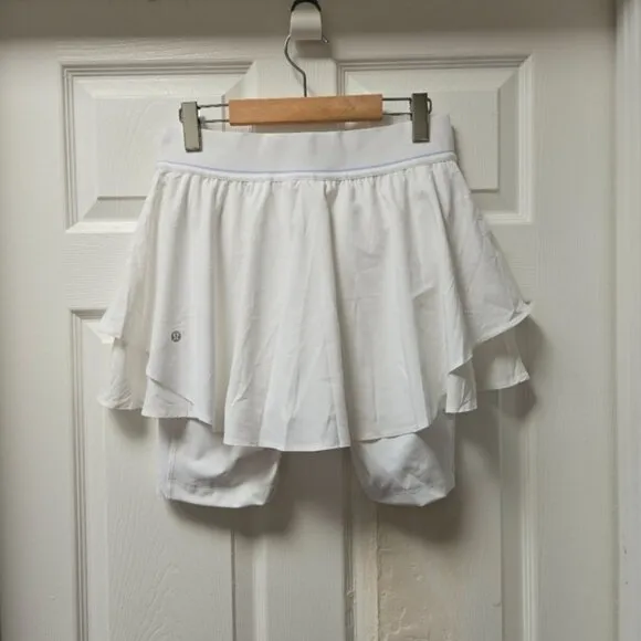Lululemon Court Rival High-Rise Tennis Skirt White