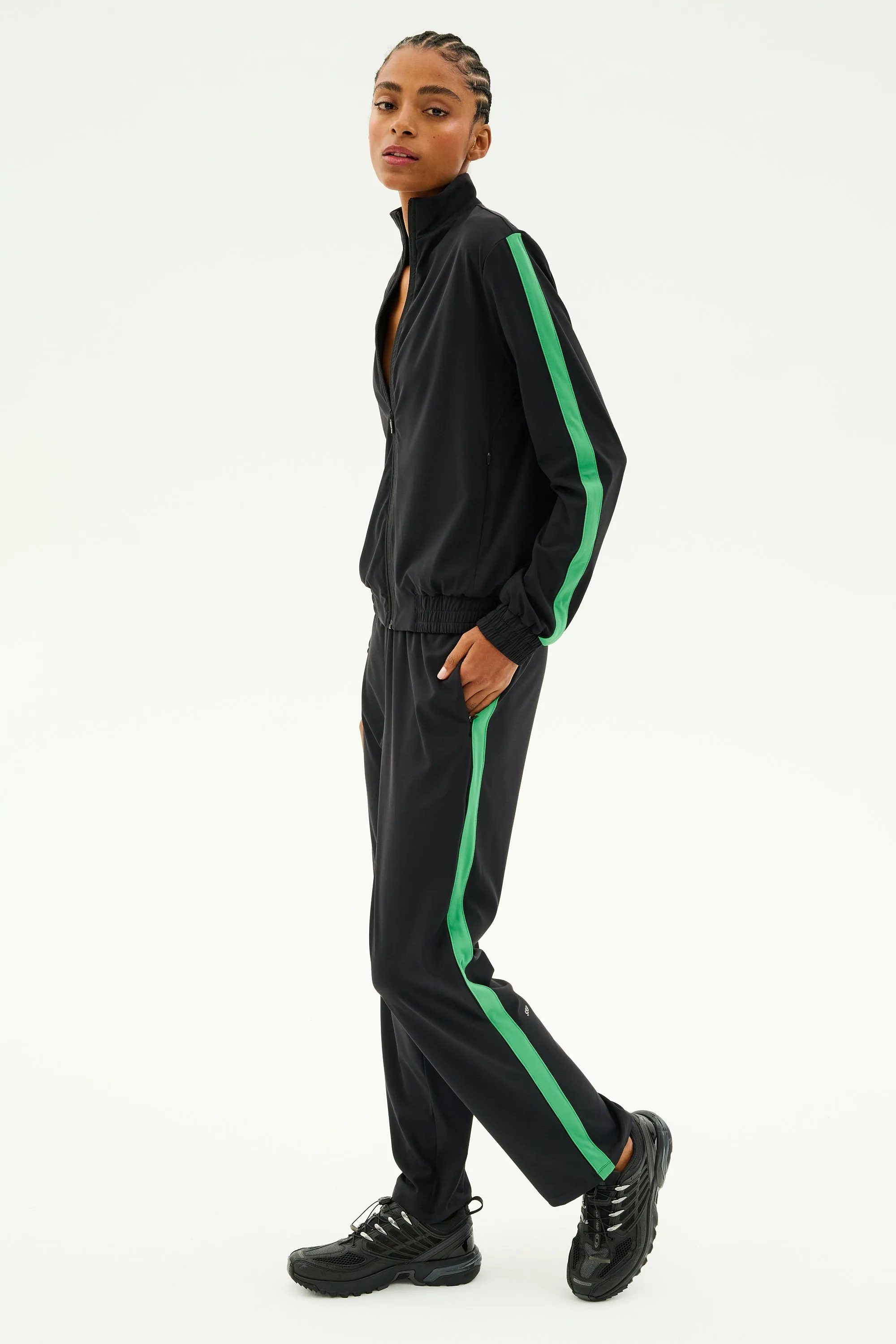 Max Rigor Track Jacket - Black/Grass