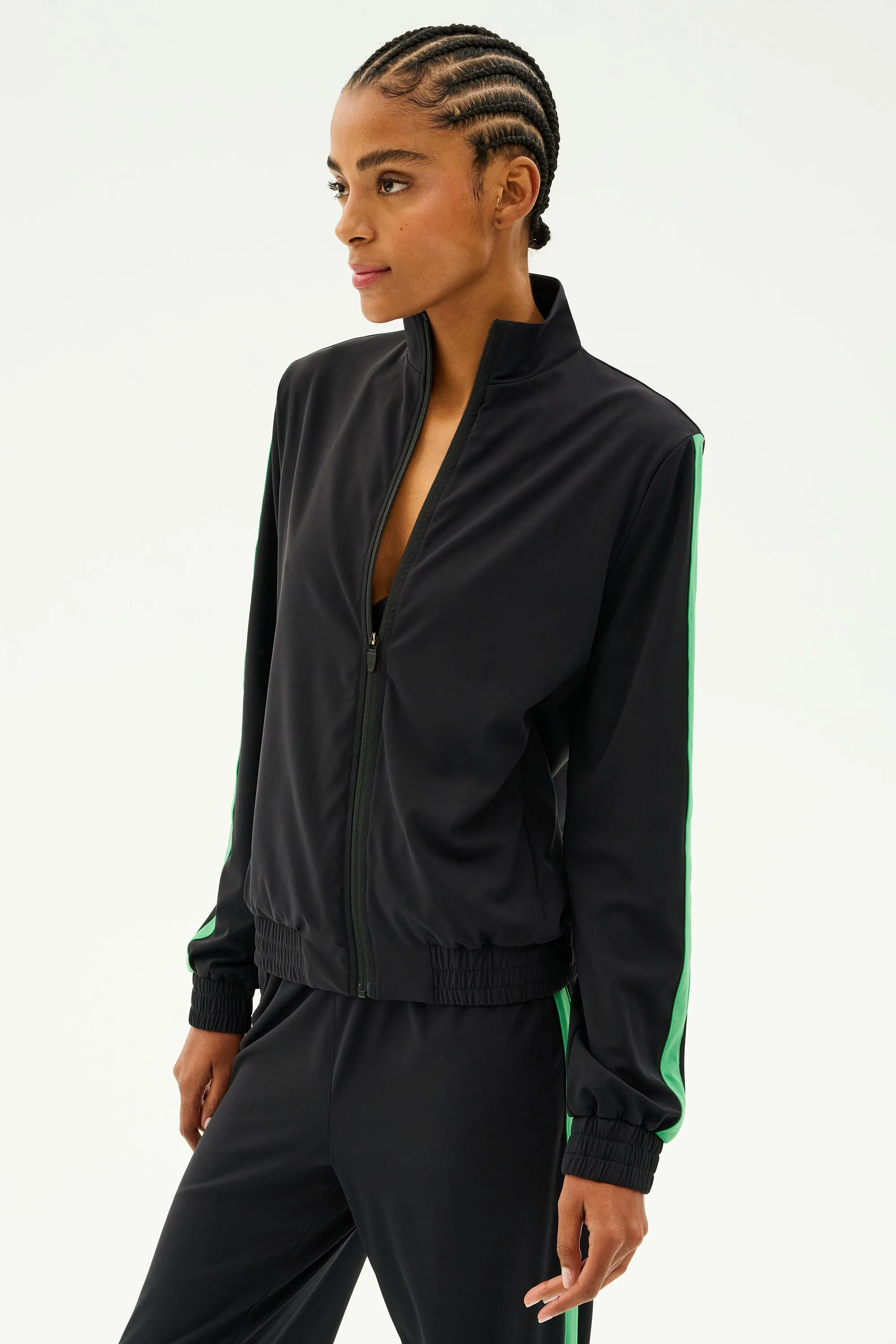 Max Rigor Track Jacket - Black/Grass