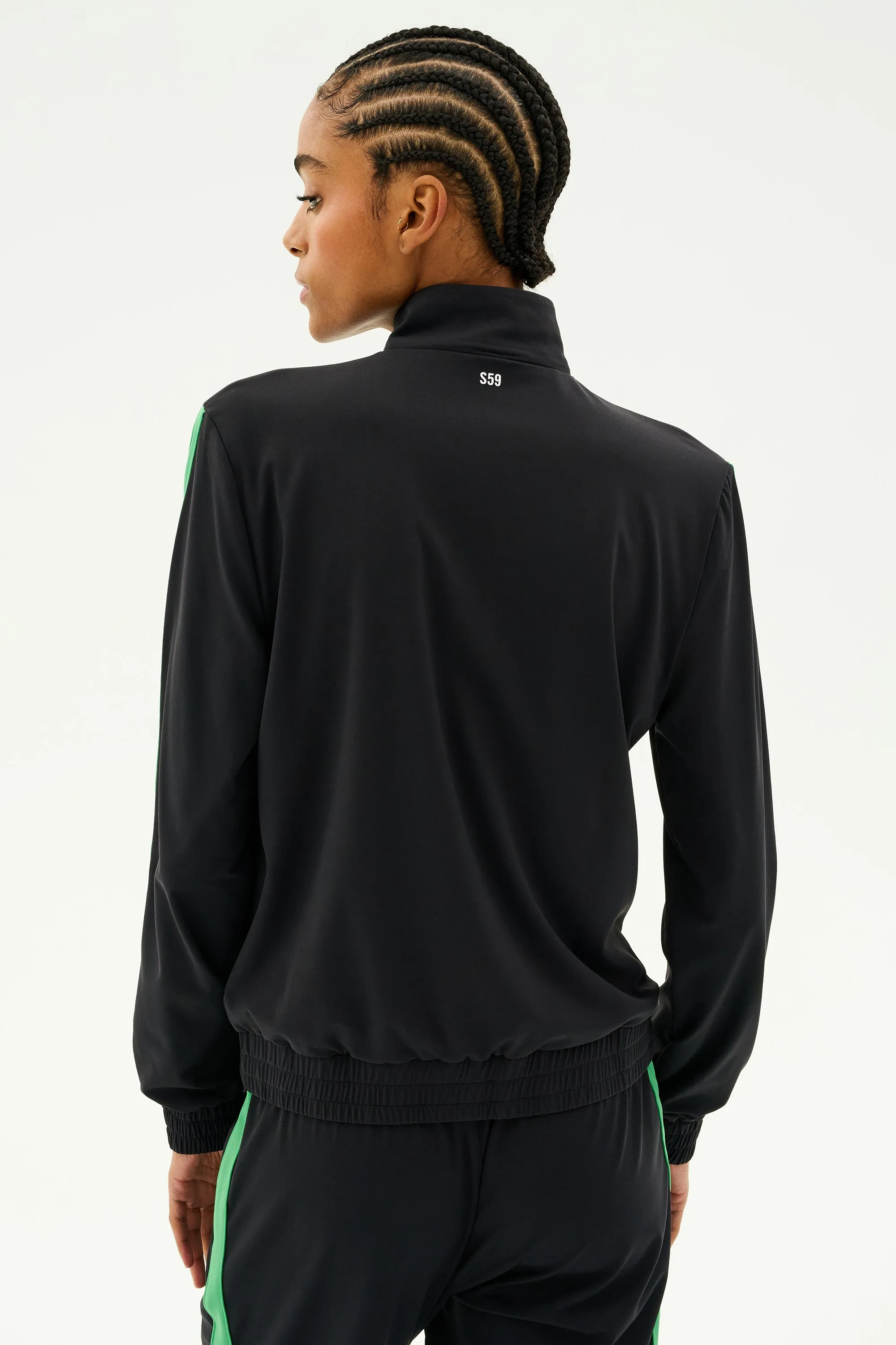 Max Rigor Track Jacket - Black/Grass