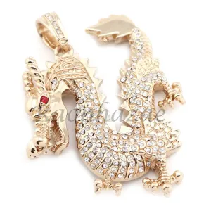 MEN 14K GOLD PT DRAGON 18" TENNIS CHAIN 16" 30" CHOKER CUBAN CHAIN S31G
