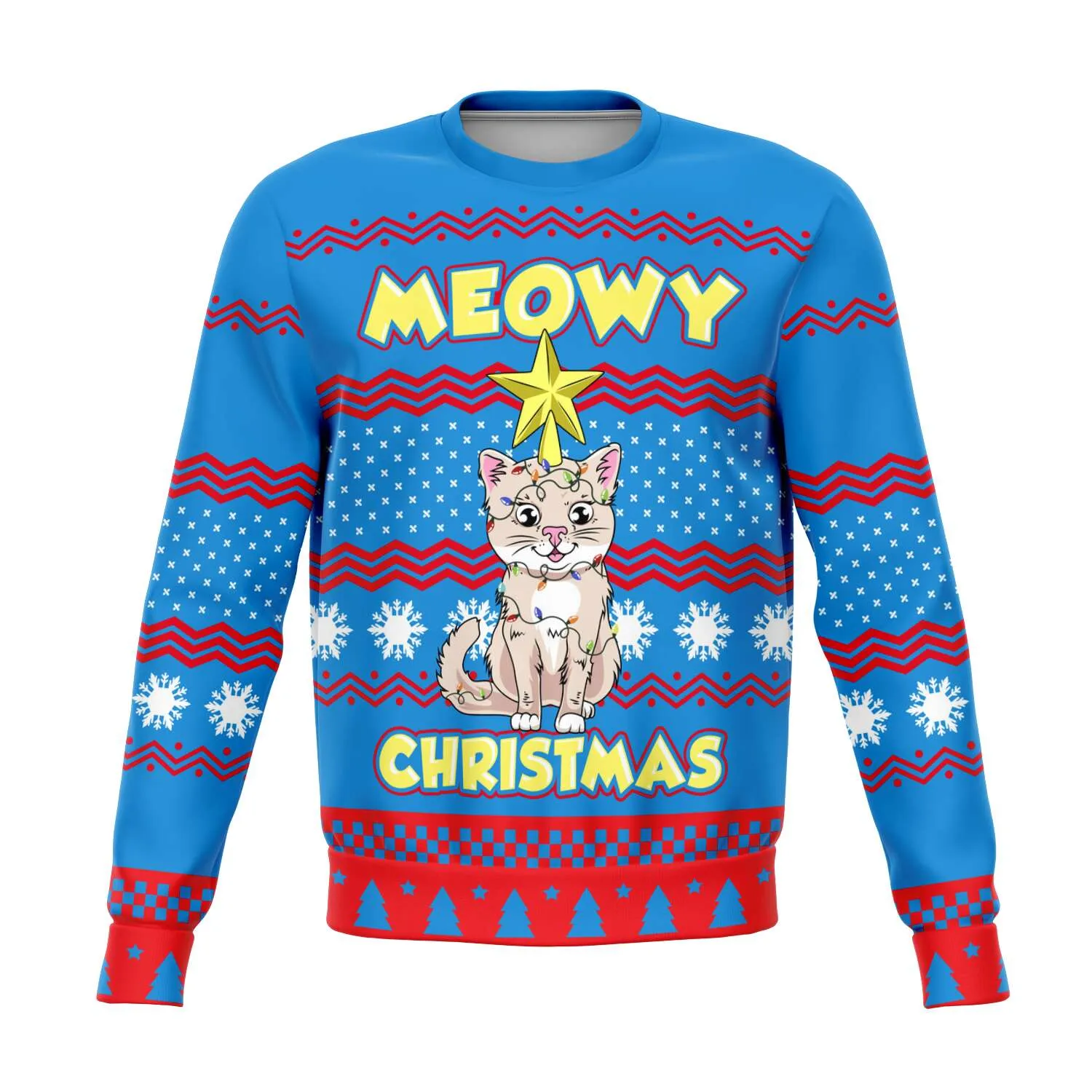 Meowy Christmas -  Athletic Sweatshirt