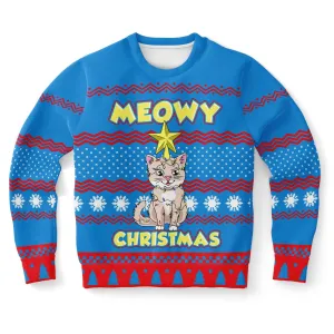 Meowy Christmas -  Athletic Sweatshirt