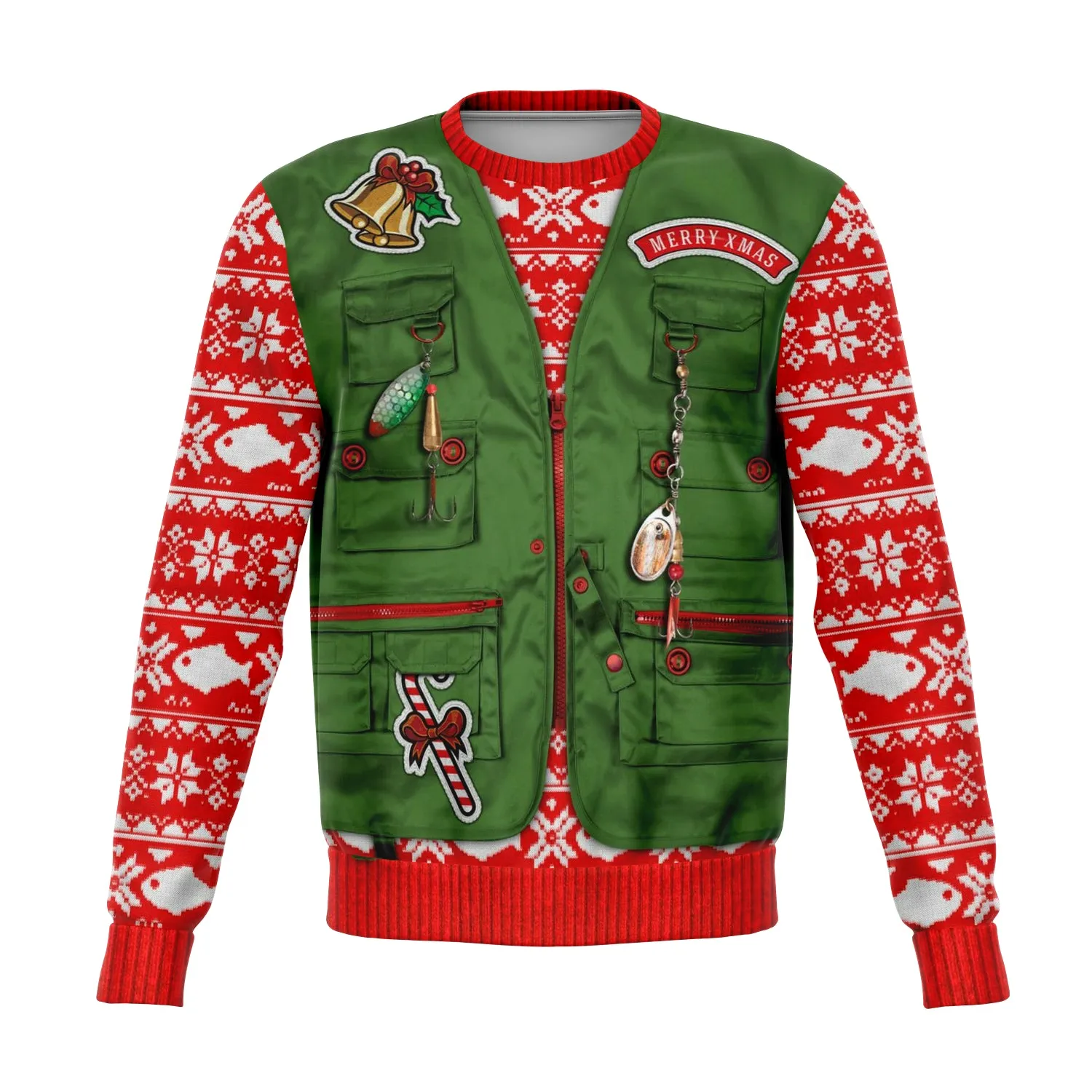 Merry Fishmas - Athletic Sweatshirt
