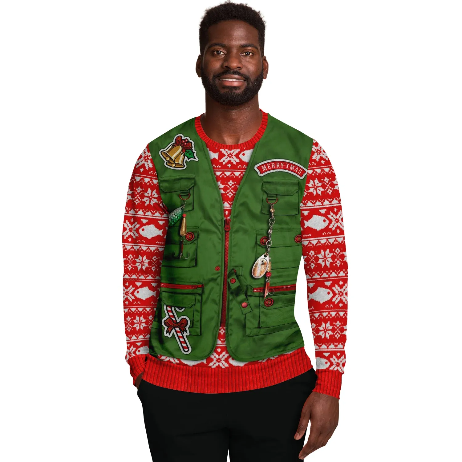 Merry Fishmas - Athletic Sweatshirt
