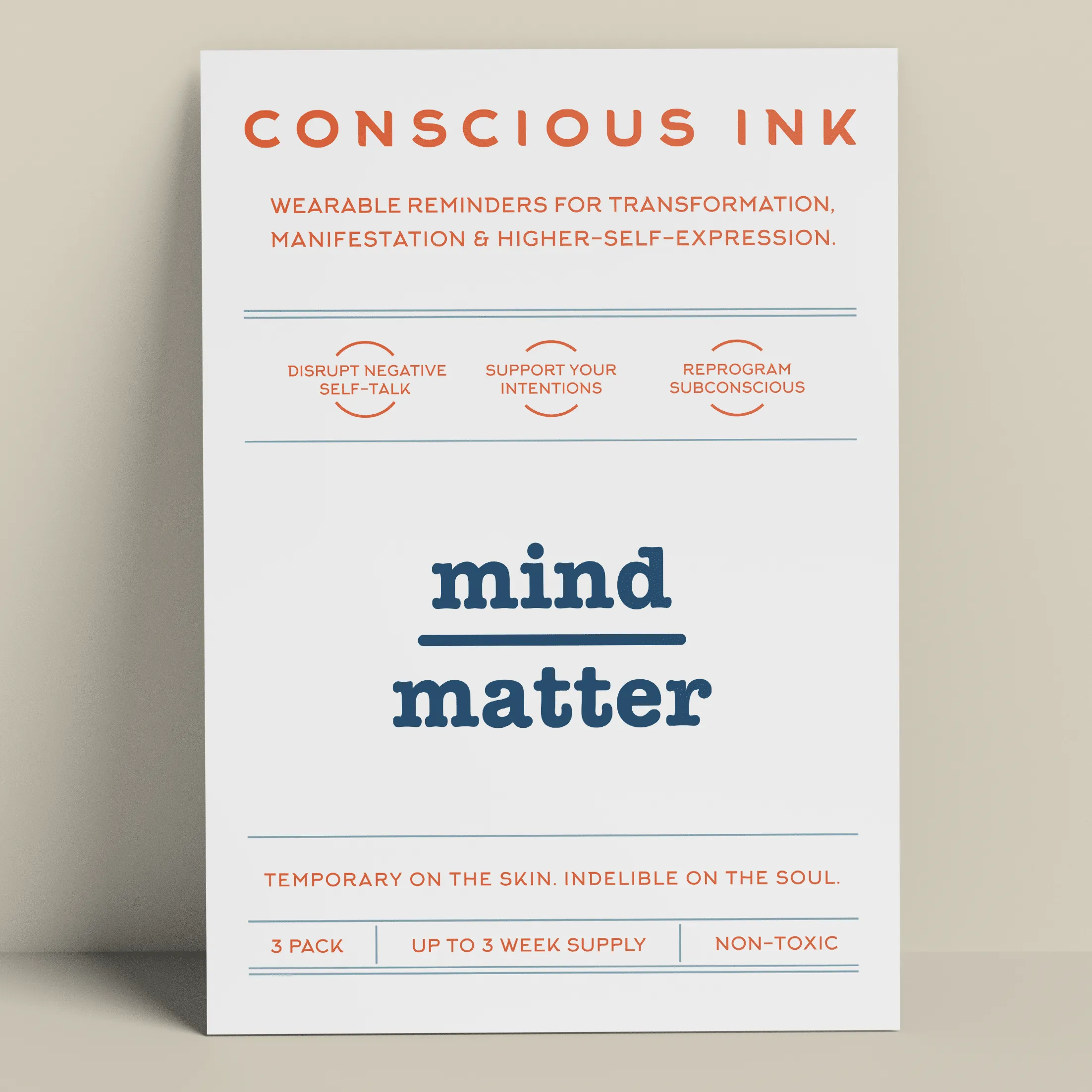 Mind Over Matter Manifestation Tattoo