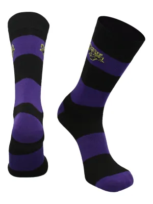 Minnesota State Mavericks Socks Game Day Striped Crew Socks