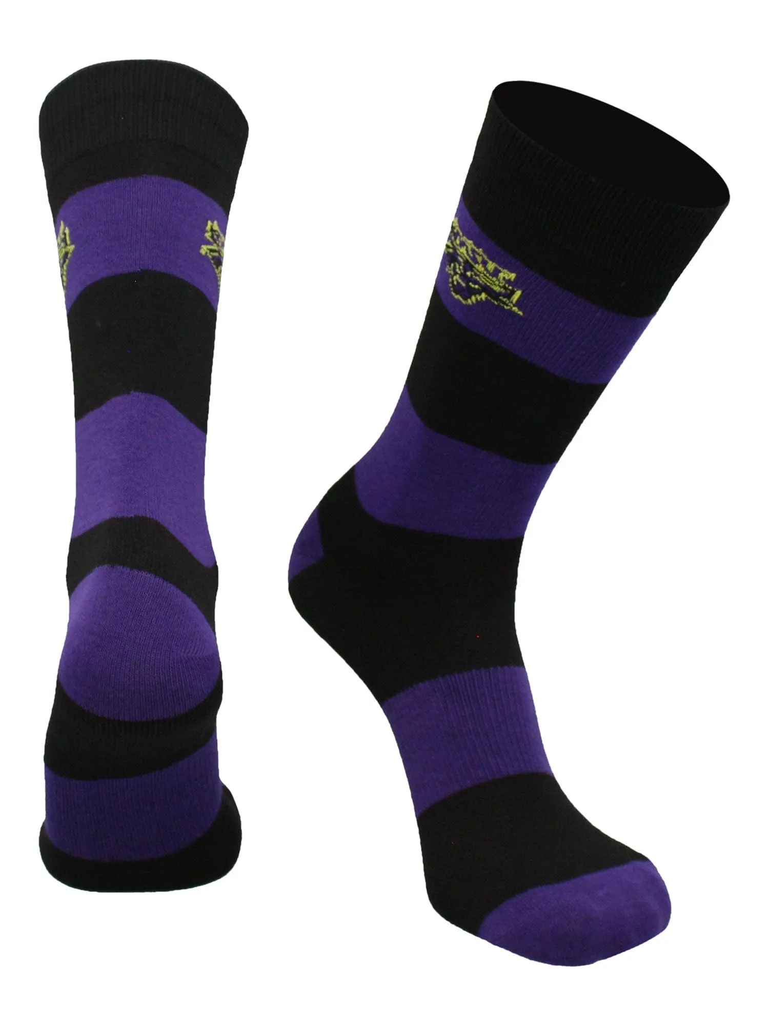 Minnesota State Mavericks Socks Game Day Striped Crew Socks