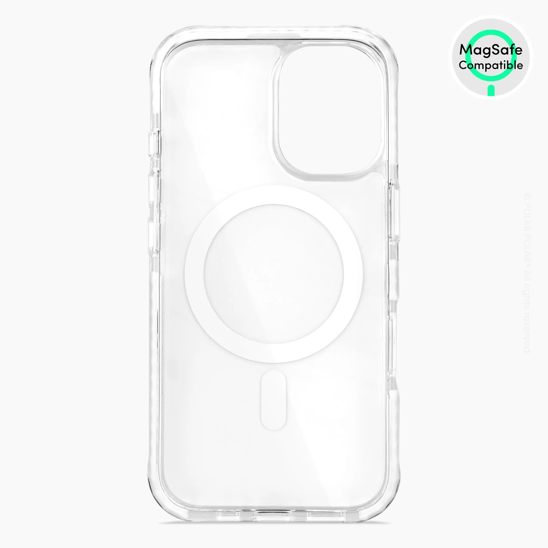 Mist Marble - iPhone 16 Clear Bumper MagSafe Case