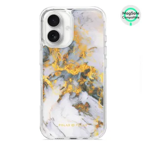 Mist Marble - iPhone 16 Clear Bumper MagSafe Case