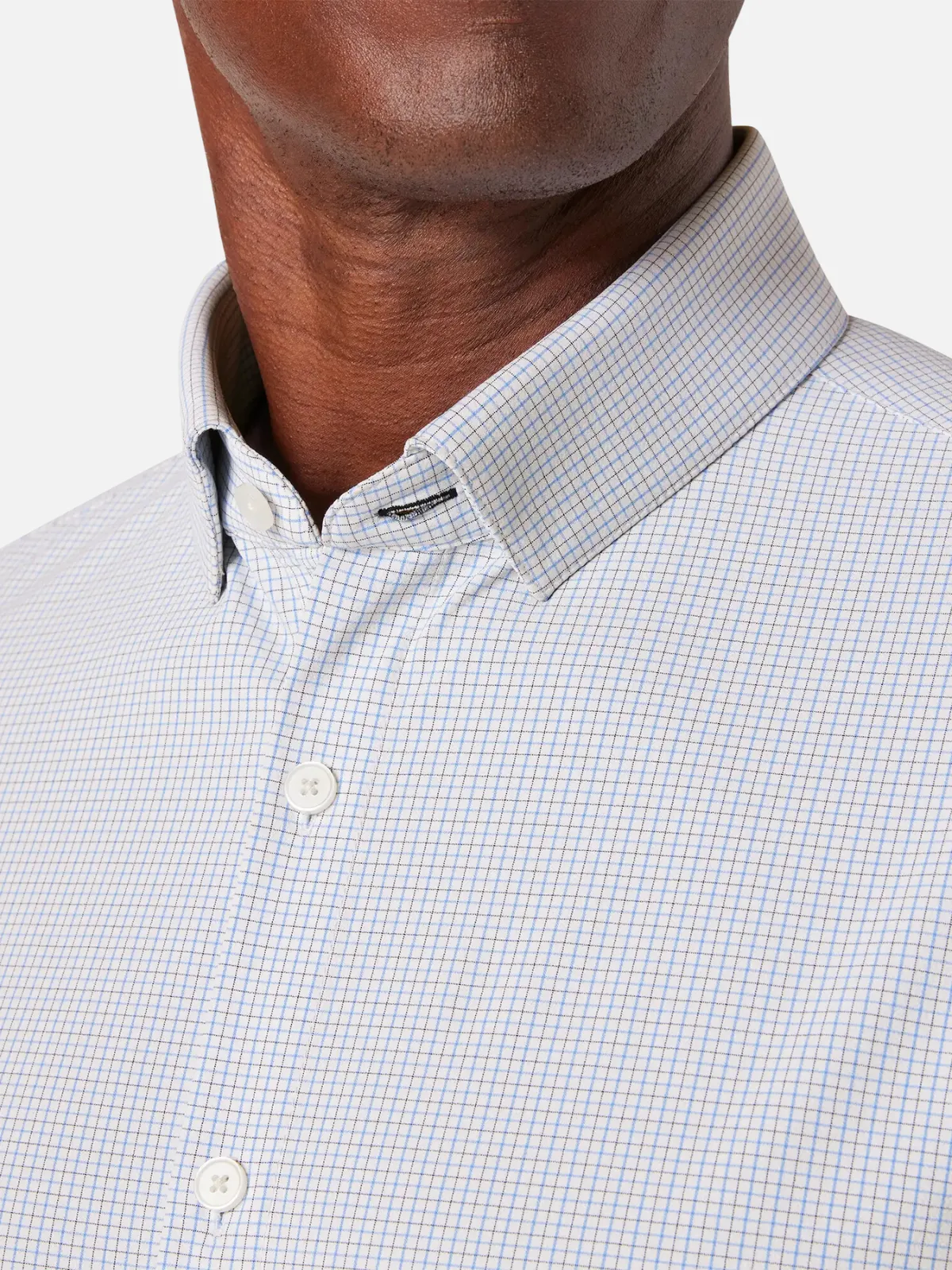 Mizzen   Main Leeward Dress Shirt - Provence Filbert Plaid