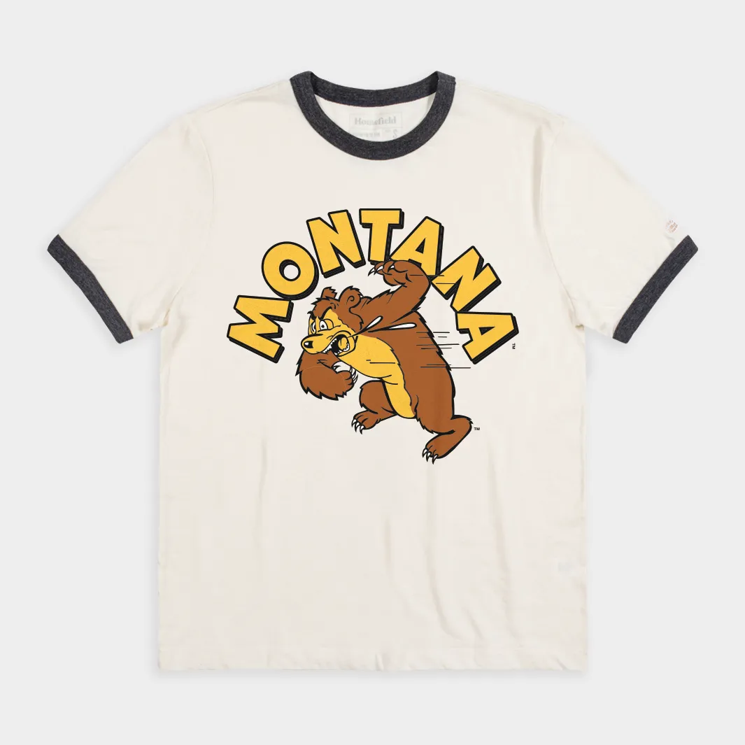 Montana Retro Slobbering Bear Ringer Tee