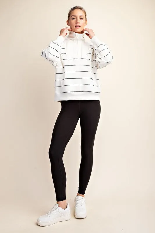 Morgan Scuba Striped Pullover