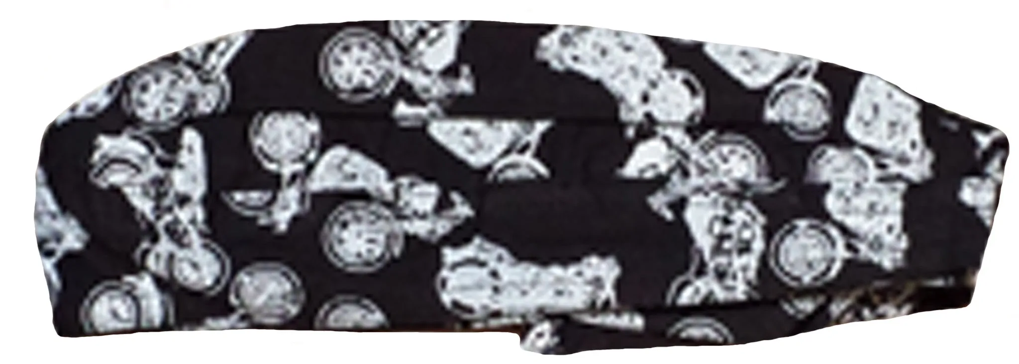 Motorcycles Bandana Dorag Cap Black and White Doo Rag Helmet Liner Cotton Head Wrap Durag