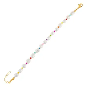 Multi Color Pearl Bracelet