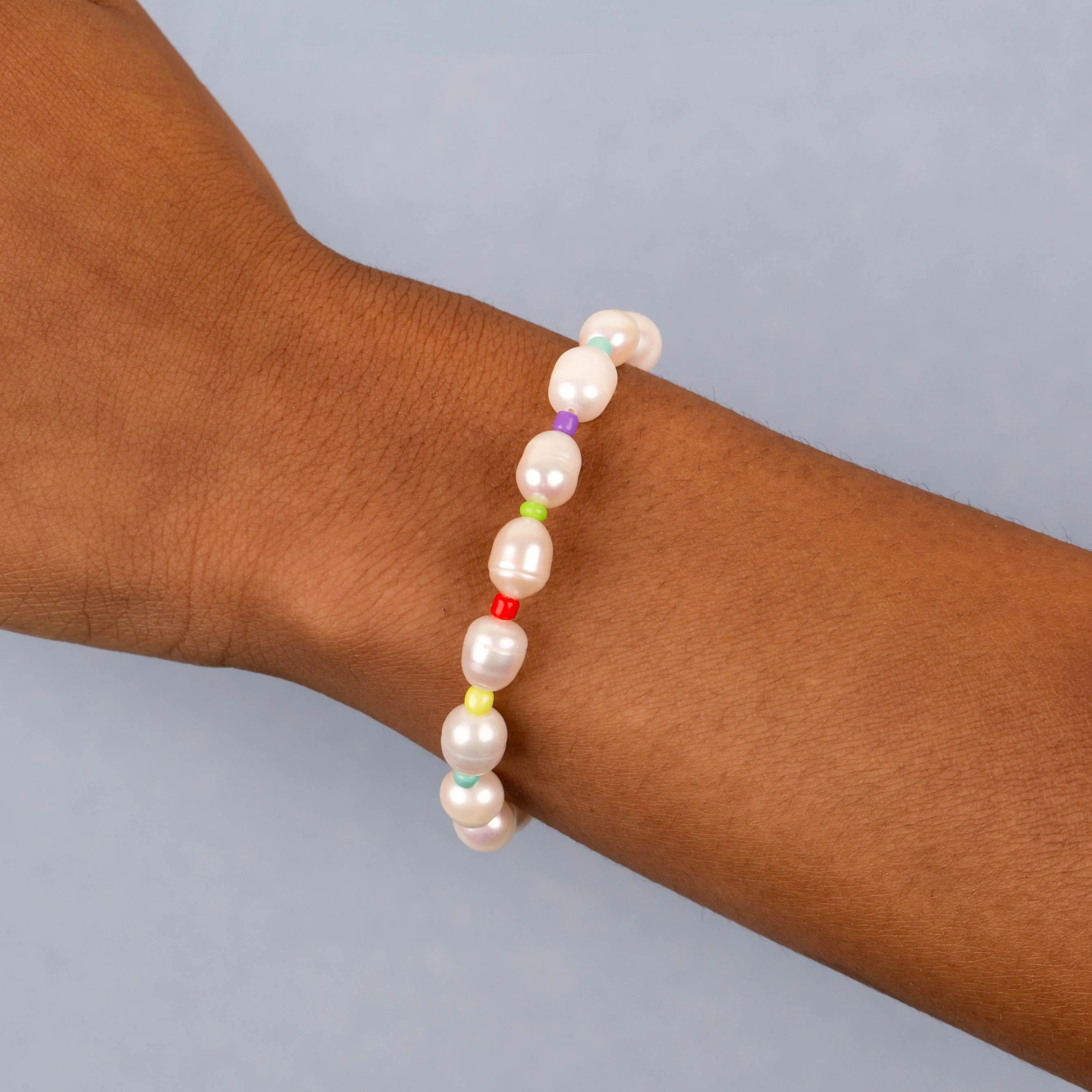 Multi Color Pearl Bracelet